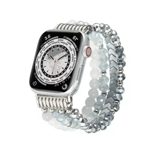 Mybandz 56702 Apple Watch gyöngyös - fém óraszíj, 40 - 41 - 42 mm
