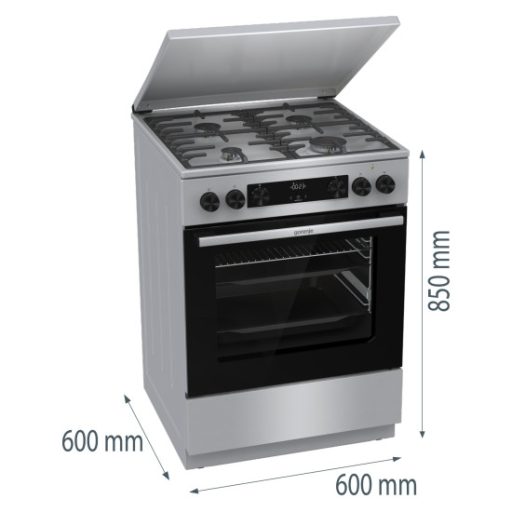 Gorenje GKS6C71XF kombinált tűzhely