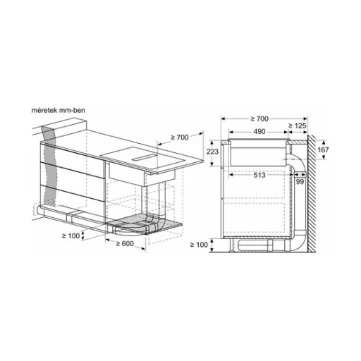 Bosch PVS611B16E beépíthető indukciós főzőlap