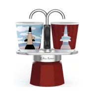   Bialetti 1406/MR MINI EXPRESS Magritte kotyogós kávéfőző szett, 2 személyes (értékcsökkentett)