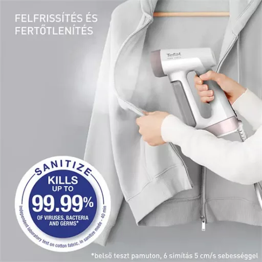 Tefal DT8720E0 Pure Force 2 az 1-ben kézi ruhagőzölő, fehér