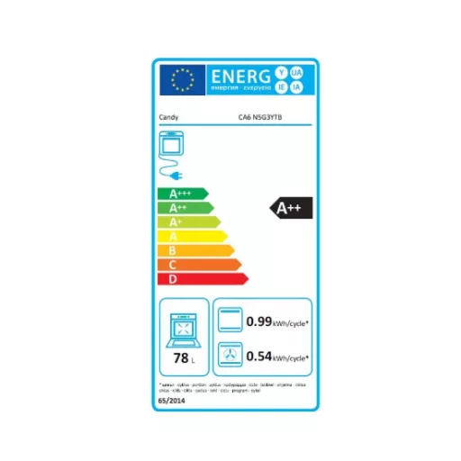 Candy CA6 N5G3YTB beépíthető elektromos sütő