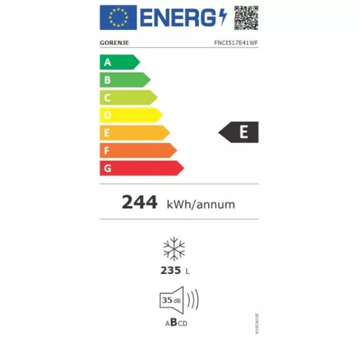 Gorenje FNCI517E41WF beépíthető fagyasztószekrény