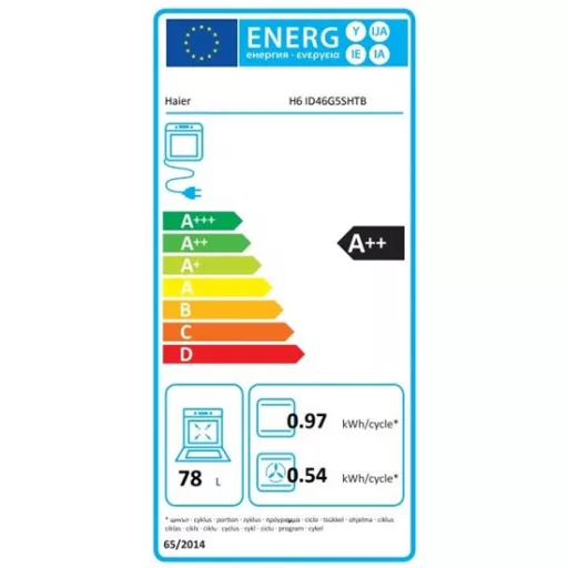 Haier H6 ID46G5SHTB beépíthető sütő