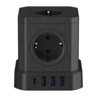 Newell_NL4387_GaN_Power_Cube_9in1_HUB_fekete-i1069571