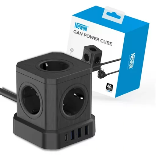 Newell_NL4387_GaN_Power_Cube_9in1_HUB_fekete-i1069555