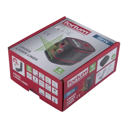 Fortum 4780208  1H1V, automatikus lézeres vízszintező, zöld