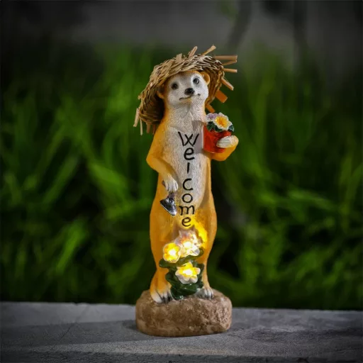 Garden of Eden 11423 led-es szolár állatfigura, szurikáta, 30 cm
