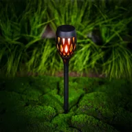  Garden of Eden 11262D led-es szolár lámpa, leszúrható/ fali, lángeffekt