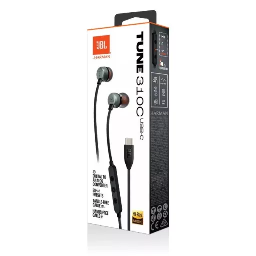 JBL T 310 C BLK fülhallgató