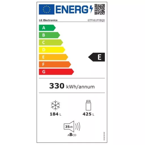 LG GTFV61PYBQD felülfagyasztós hűtőszekrény