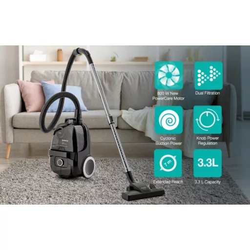 Gorenje VCE01G4AEBK Porzsák nélküli porszívó