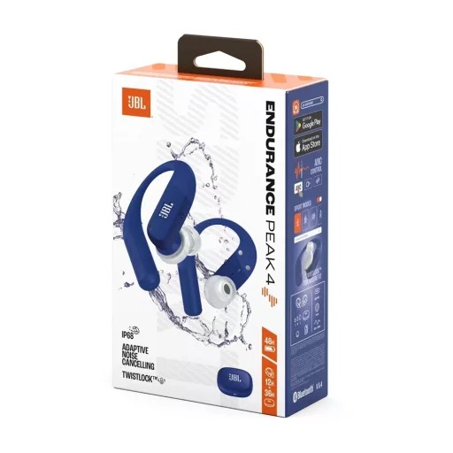 JBL ENDUPEAK4BLU TWS sport fülhallgató, kék
