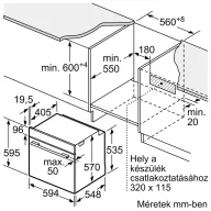 Bosch HBA534BW3 beépíthető sütő
