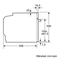Bosch HBA534BW3 beépíthető sütő