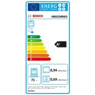 Bosch HBA534BW3 beépíthető sütő