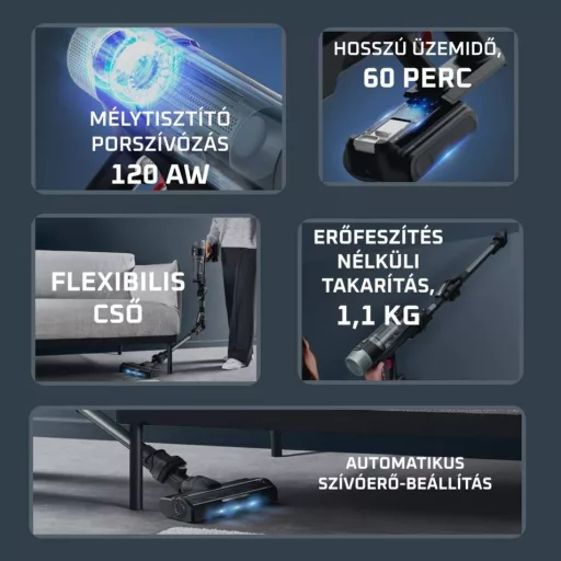 Rowenta RH7A35E0 X-Force Flex 10.80 Allergy Auto 3v1 120 AW rúdporszívó