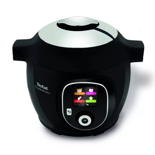 Tefal CY85X8F2 Cook4Me+ BLK 150R + Xtra Crisp (bundle) intelligens elektromos gyorsfőző kukta