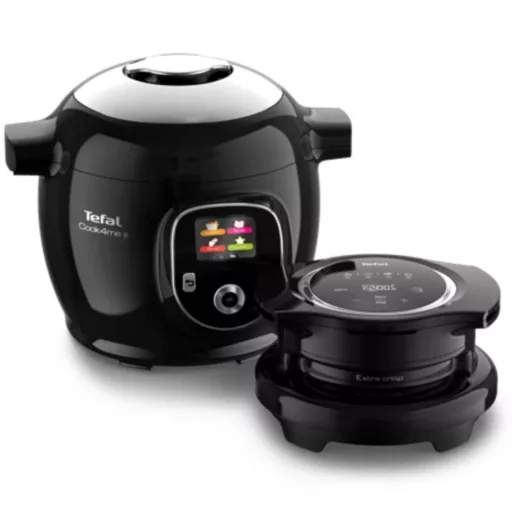 Tefal CY85X8F2 Cook4Me+ BLK 150R + Xtra Crisp (bundle) intelligens elektromos gyorsfőző kukta