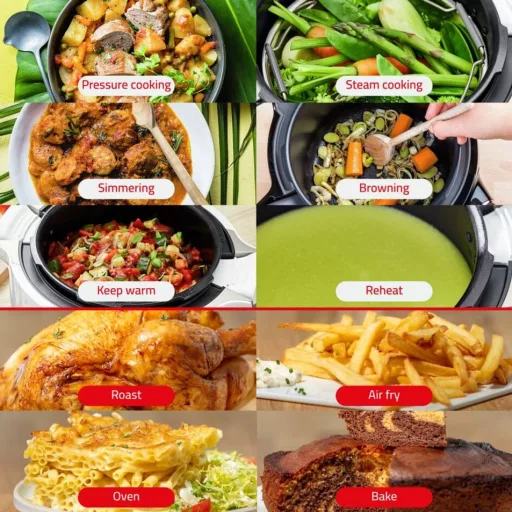 Tefal CY85X8F2 Cook4Me+ BLK 150R + Xtra Crisp (bundle) intelligens elektromos gyorsfőző kukta