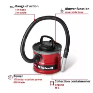Einhell TC-AV 1830 D hamuporszívó
