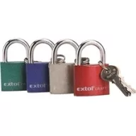 Extol 77010 Craft 32mm, vas lakat, 3 kulccsal, dobozban