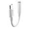 Devia EC608 3.5mm jack-Type-C audió kábel, fehér
