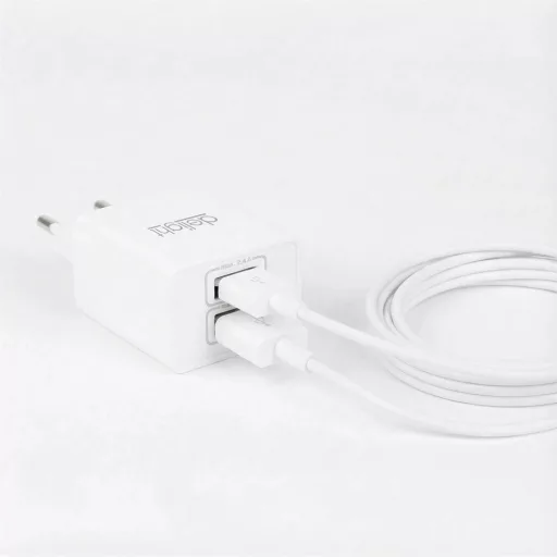 Delight 55039-2WH adapter, 2usb, fehér
