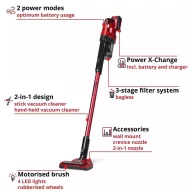   Einhell TE-SV 18 LI (1X4,0AH) akkus rúdporszívó 1X4,0 ah akkumulátorral