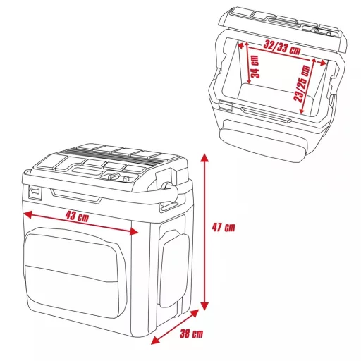 Einhell TE-COL 18/27 LI - SOLO autós hűtőtáska akkumulátoros