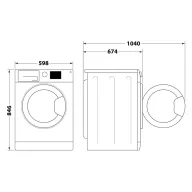 Whirlpool WP E12X WBS EE hőszivattyús szárítógép 12 kg