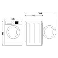 Whirlpool WP A9X WBS EE hőszivattyús szárítógép, 9 kg