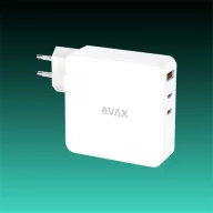 Avax CH921W 140W, 2x USB-C, USB-A hálózati töltő, fehér