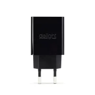 Delight 55039-2BK adapter, 2usb, fekete