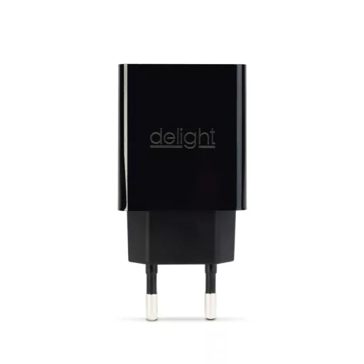 Delight 55039-2BK adapter, 2usb, fekete
