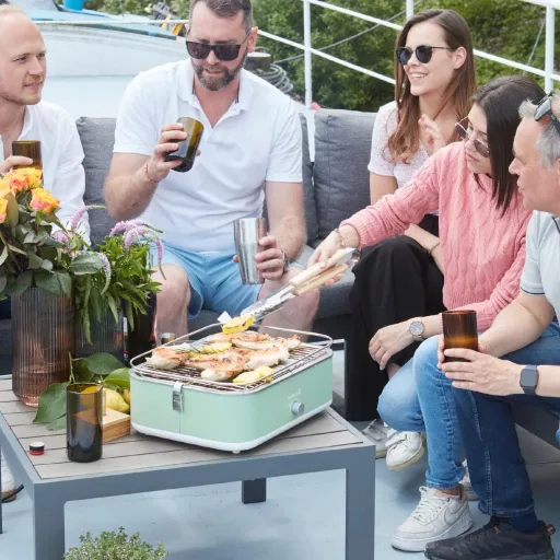 Barbecook BC-ELE-1002 E-Carlo elektromos asztali grill, zöld