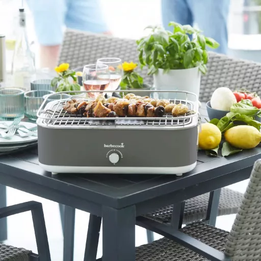 Barbecook BC-ELE-1003 E-Carlo elektromos asztali grill, szürke