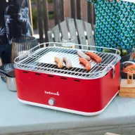Barbecook BC-CHA-1019 Carlo asztali faszenes grill, piros,