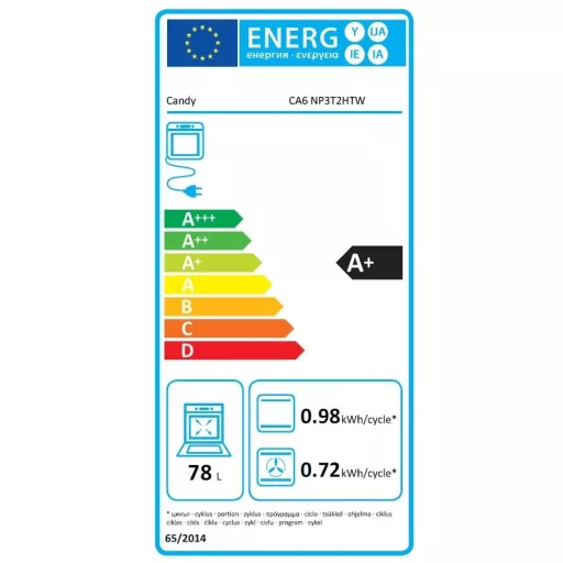 Candy CA6 NP3T2HTW beépíthető elektromos sütő