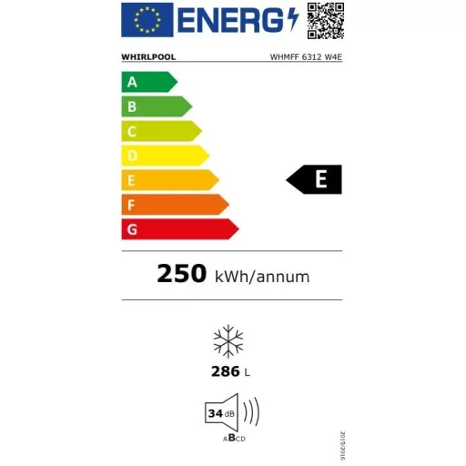 Whirlpool WHMFF 6312 W4E fagyasztószekrény, 286 L