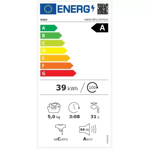 Haier HW50-BP12307GU1S elöltöltős mosógép