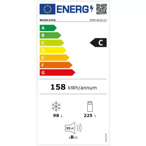 Whirlpool W9M 841A OX alulfagyasztós hűtő