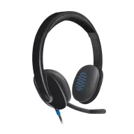   Logitech H540 981-000480 Headset vezetékes fejhallgató, USB, mikrofon, hangerőszabályzó, fekete
