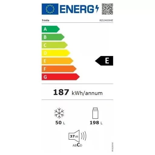 Tesla RD2400HE felülfagyasztós hűtőszekrény