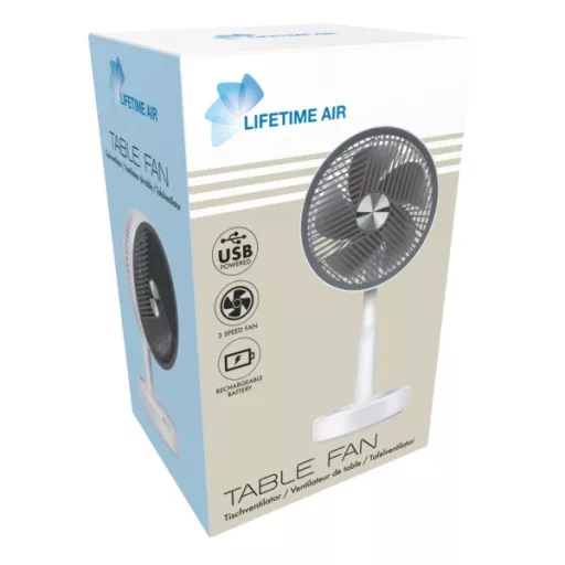 Lifetime Air 871125243631 akkumulátoros, asztali ventilátor