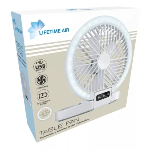 Lifetime Air 871125243648 akkumulátoros, asztali ventilátor