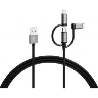   Varta 57937101111 3-az-1-ben USB A–Light/Micro/C adat/töltő kábel, 2m