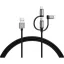 Varta 57937101111 3-az-1-ben USB A–Light/Micro/C adat/töltő kábel, 2m