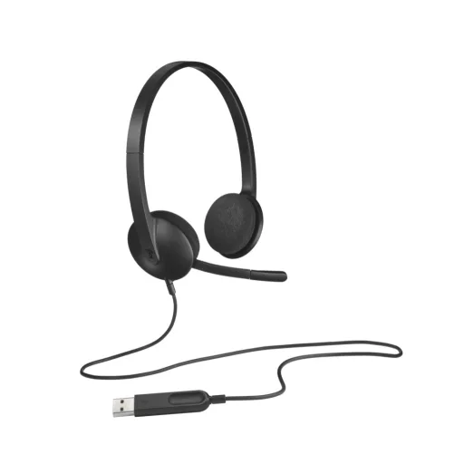 Logitech H340 Headset USB fejhallgató, mikrofon, fekete (981-000475)