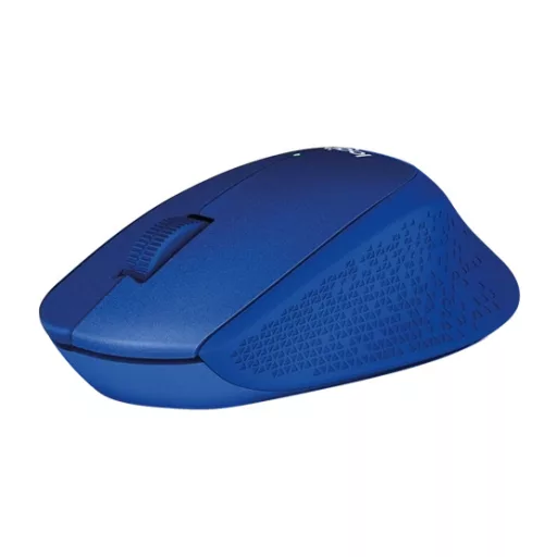 Logitech M330 Silent Plus vezeték nélküli, optikai egér 1000 DPI, USB, kék (910-004910)